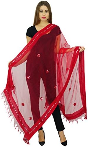 Tissue Organza Embroidered Fashion Dupatta Neck Wrap Chunni Scarf Stole