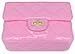 ILISHOP Women's Fashion Shoulder Bag Quilting Chain Cross Korean Ladies Handbag (Bright-pink-purple)