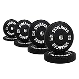 Synergee Bumper Plates Weight Plates Strength Conditioning Workouts Weightlifting - Sold in Pairs and Sets