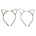 Manc GG Boutique Cat Ear Metal Headbands Headwear Hair Headband Accessories for Women and Girls 10PCS