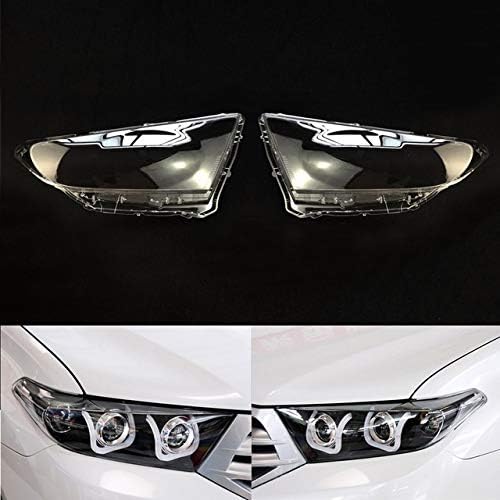 Color 13 14車の交換フロントオートシェルカバー 車のヘッドライトクリアカバー B08kg9ylcb カーアクセサリ ヘッドライトクリアレンズカバー ホーム Pair 自動車ヘッドランプレンズのフィット感のためのトヨタハイランダー12 ヘッドライトレンズカバー A