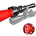 UniqueFire 1405 T67 XRE Red Predator Light Zoom Focus Adjustable LED Tactical Flashlight 67mm Lens 3 Modes with Memory Function Torch for Predator Hunting & Fishing Coyote Hog Varmint (Red Light)