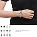 Mesinya Round 316L Stainless Steel 30mm Glass Locket Bangle Living Floating Charm Locket Bracelet for 8'' Wrist