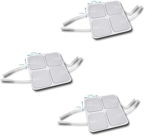 12 Pieces Electrode Pads for TENS Unit EMS Machine Device Massager Premium Quality Self Adhesive Square 2" x 2" Wholesale