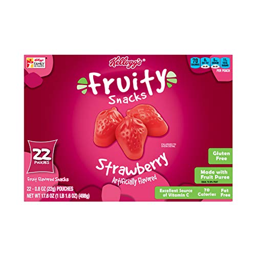 6 Kelloggs+Fruity+Snacks+Strawberry+Pouches