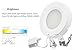 LED Under Cabinet Lighting Kit - 2Watt Warm White LED Puck Lights with UL-Listed Power Adapter for Closet, Kitchen Cabinet, Under Counter Lighting (Surface & Recessed Mount), 3Pcs