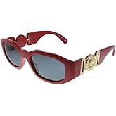 Versace Man Sunglasses Black Frame, Dark Grey Lenses, 53MM