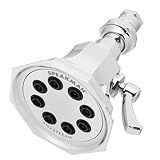 Speakman S-3019 Vintage Anystream High Pressure Adjustable 2.5 GPM Solid Brass Shower Head, Polished Chrome