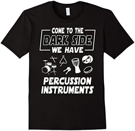 Men's Percussion Instruments Tshirt XL Black