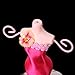 Rose Red Mini Gown European Model Earring Necklace Jewelry Stand Display Holder