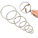 Calors Vitton 4 Pairs a Set Stainless Steel Large Hoop Earrings for Women 30-60mm Gold