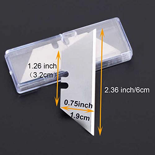 image for SYITCUN Utility Knife Blades SK5 High Carbon Steel Utility Knife Box C