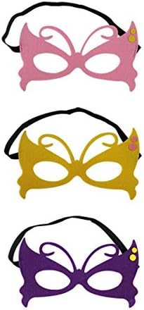 Kids Butterfly Eye Mask Evening Prom Venetian Masquerade Masks Costumes Party Set3
