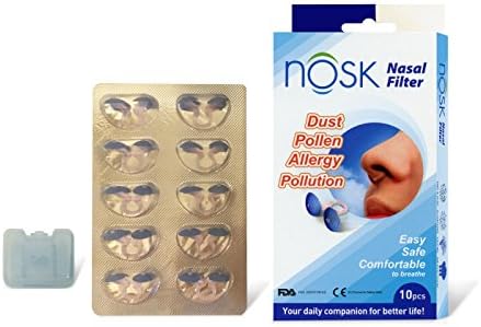 2018 New Package NOSK Pink Frame (Mid Size) Nasal Filter FDA Approval !!! PLUS NOSK Case