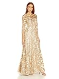 Adrianna Papell Women's Embroidered A Line