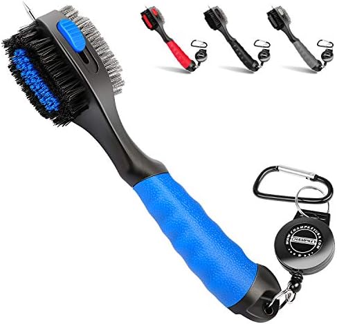 Champkey PRO Retractable Golf Club Brush – Oversized Brush Head,Soft Rubber Hand Grip & Retractable Groove Cleaner Golf Brush Champkey PRO Retractable Golf Club Brush – Oversized Brush Head,Soft Rubber Hand Grip & Retractable Groove Cleaner Golf Brush