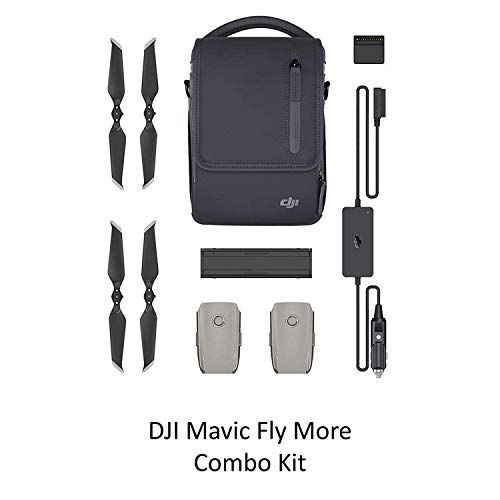 2018 DJI Mavic 2 Pro Drone Quadcopter Plus Fly More Combo Kit, Hasselblad Camera HDR Video, with 3 Batteries, 128GB Micro SD, Landing Gear & Pad, Prop Holder, Stick Protector, Extra Carrying Case