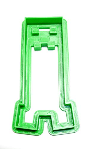 CREEPER MONSTER SCOPE BLOCK ADVENTURE VIDEO GAME SPECIAL OCCASION COOKIE CUTTER BAKING TOOL 3D PRINTED MADE IN USA PR519