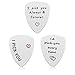 Husband Boyfriend Gifts - 3PCS Guitar Picks Gifts for Musician Husband Boyfriend Dad, Valentine's Day Gift for Him, Wedding Anniversary Gift for Men