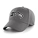 NFL Men's Seattle Seahawks OTS Comer Center Stretch Fit Hat, One Size, Charcoal