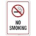No Smoking Sign, No Smoking Metal Sign, 10x7 Rust Free Heavy 0.40 Aluminum, UV Protected, Weather/Fade Resistant, Easy Mounting, Indoor/Outdoor Use, Made in USA by SIGO SIGNS primary