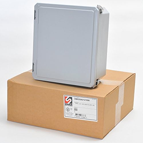 Stahlin Enclosures DS121006HPL —— Diamond Shield series non-metallic junction box —— 12.69" × 10.69" × 6.06" (inside dimensions) —— 13.45" × 11.83" × 6.31" (outside dimensions)