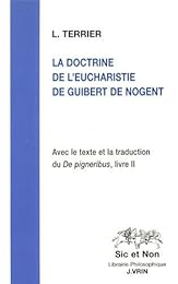 La  doctrine de l'Eucharistie de Guibert de Nogent
