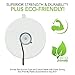 Entirely Zen Superior 8pc Suction Cup Hooks - 50mm - 2 inch Heavy Duty Suction Cups Hold up to 5 lbs Each - All Purpose Hooks for Hanging, Window Bird Feeder Replacements, Towel or Shower Caddy Hook
