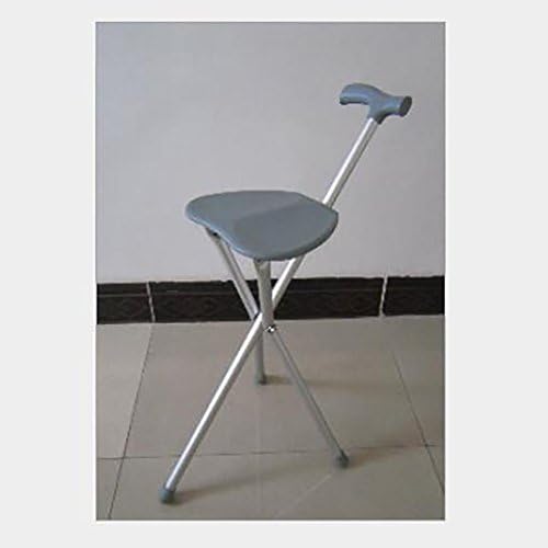 LL-Crutches Adjustable Folding Walking Cane Chair Aluminum Crutches Seat Help the Elderly People Walking Exercise