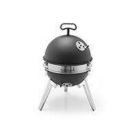  Billy Kugelgrill Barbecook schwarz XXL Balkon Camping Picknick ✔ Deckel ✔ rund dreieckig ✔ tragbar ✔ Grillen mit Holzkohle ✔ mit Dreibeinen 