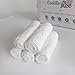 Hooded Baby Towel & 5 Pack WashCloths Set| Soft Organic Bamboo Baby Bath Towel |Gentle On Skin Hooded Towel| Quick Absorbent| Bonus Wash Bag| Baby Registry/Shower Gift for Boys & Girls by Cuddle Mee