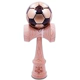 Gold & Black Soccer Ball Kendama And Extra String
