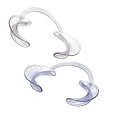 8 Pcs Disposable C-Shape Dental Lip Cheek Retractor Mouth Opener for Home Dentistry With Gosear Hang Rope Size M Random Color