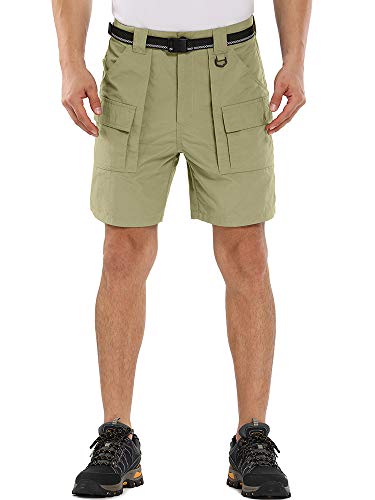 image for Aiegernle Men's Outdoor Hiking Shorts, Lightweight Quick Dry Expandabl