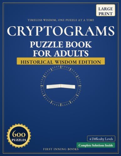 Decode the Facts Cryptograms: Vol. 1 Hidden History: 300+ Large