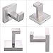 Bath Robe Hook, Aomasi SUS304 Stainless Steel Square Coat Towel Hook Utility Clothes Hanger for Bathroom Kitchen Wall Mount, Brushed Nickel
