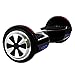 VEEKO Hoverboard Two-Wheel Self-Balancing Scooter with Bluetooth Speaker - 9.6Km/hr Max 225lbs Max / UL2272 Certified Hover Board / 250W Dual Motor /6.5'' Aluminum Alloy Wheels/Black
