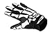 QEPAE Breathable Auto Racing Gloves Anti-Slip Full Finger Gloves for Biking Running Sporting Weightlifting Hunting Shooting Training, Medium, Skeleton Pattern