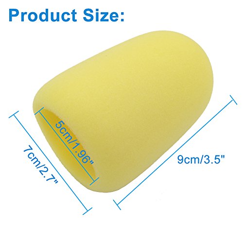Microphone Foam Windscreen Cover for Blue Yeti, 3 Pack - Yellow