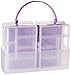 Darice 4.75 in x 3.25 in Plastic Storage Containers with Handle