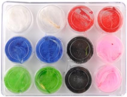 Stella Cosmetic Beayty Nail 12 Feathers 6 Different Colors Decoration Kit