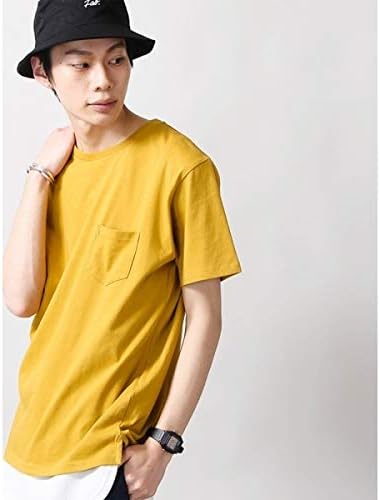 Amazon ウィゴー メンズ Wego Wego カリフォルニアコットンポケットtシャツ マスタード Xl Tシャツ カットソー 通販