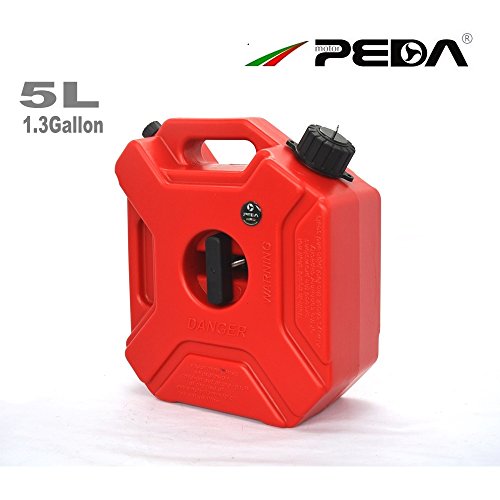 Buy PEDA 5L Portable oline Diesel Fuel Tank 1.3 Gallon Jerrycan Pack with Lock SUV ATV
