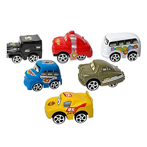 Kabello 6 Pcs Mini Car Racing Friction Toy Car Set for Kids Boys and Girls Return Gift Item Multi Color Pack of 1 Toy Review India (Iknoor World )