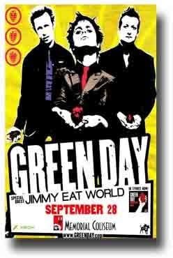 Green Day Poster - American Idiot Concert Tour 11 X 17 Rg Ai
