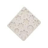 GerTong 1PCS Silicone Cake Mould Snowflake Shape Cake Candy Molds Chocolate Pudding Jelly Fruit Pie Fondant Decorating Mould DIY Tool