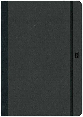 Flexbook Blank Notebook, Ivory Fabriano Paper, 85gms, 3.5X5.5 inches, Black (60.00007) Office Product