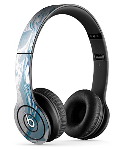 Marble Pattern Design Skinz Premium Full-Body Cover Wrap Decal Skin-Kit for the Beats by Dre Solo 2 (Wired) - Mixtured Blue 57 Textured Marble