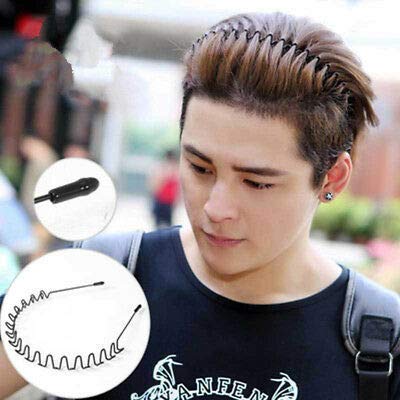 Buy Sajani Black Metal Wavy Hair Band For Woman Man Daily Use