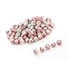 Navifoce Artistic Marble Design Various Color Round Loose Beads Lampwork Glass Bead for Jewelry Making Craft,8mm Diameter (Sanguine & Green)